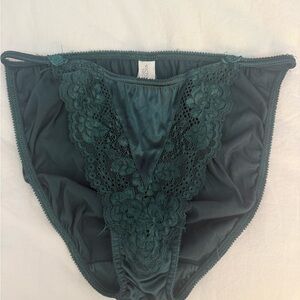 Victoria's Secret NWT Teal Lace Panties